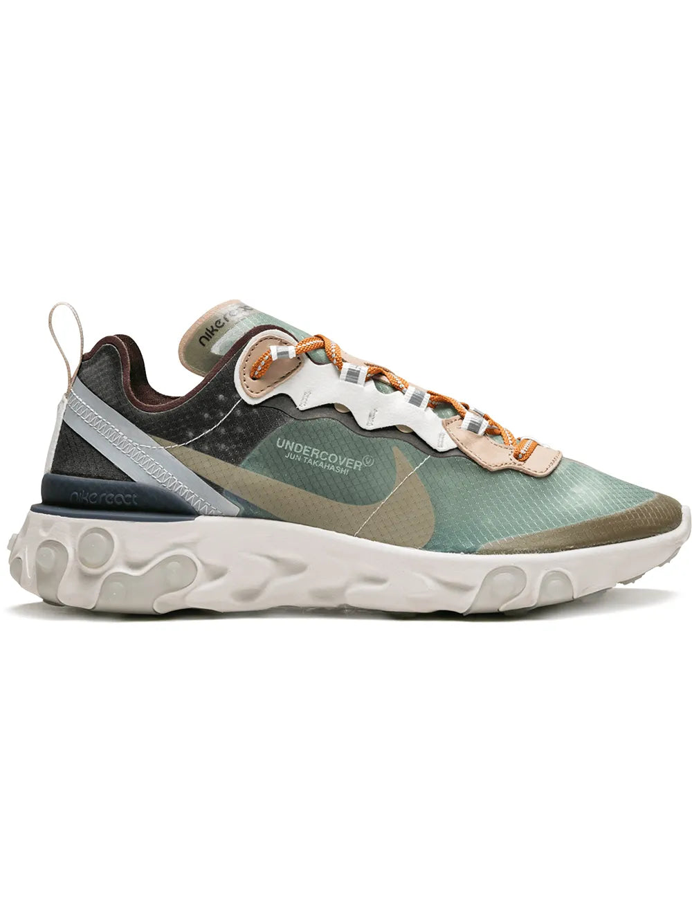 X Undercover React Element 87 Green Mist Sneakers