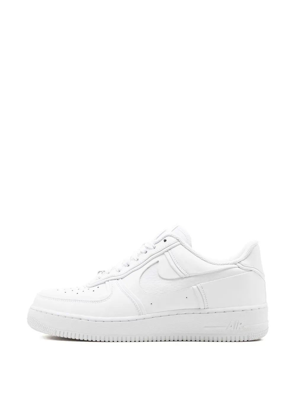 X John Elliott Air Force 1 Triple White Sneakers