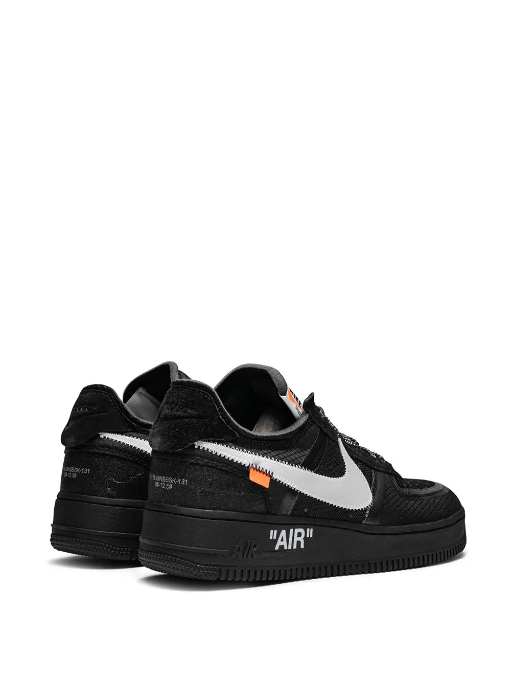X Off-White The 10: Air Force 1 Low Black Sneakers