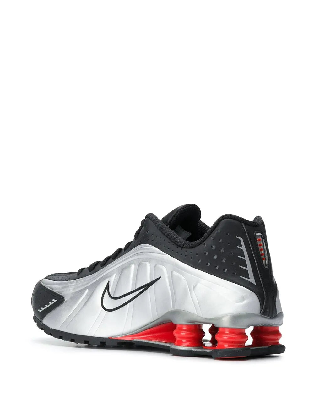 Shox R4 Black/Metallic Silver Sneakers
