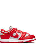 X Off-White Dunk Low University Red Sneakers