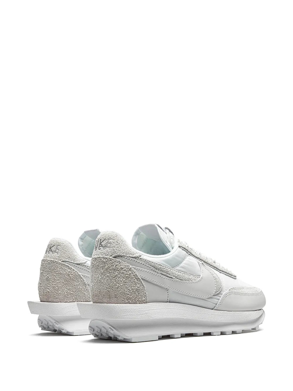 X Sacai Ldwaffle White Nylon Sneakers