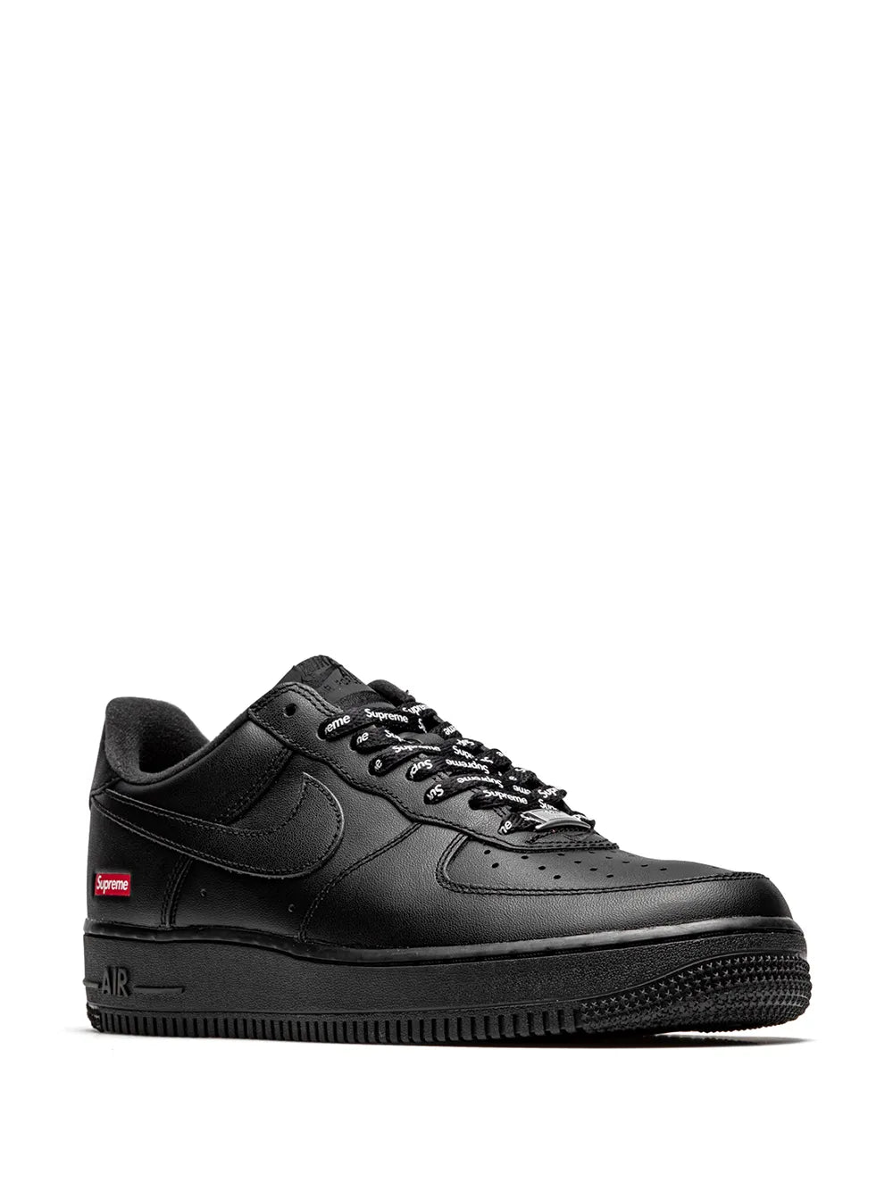 X Supreme Air Force 1 Low Mini Box Logo Black Sneakers