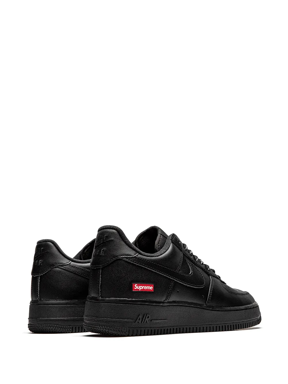 X Supreme Air Force 1 Low Mini Box Logo Black Sneakers
