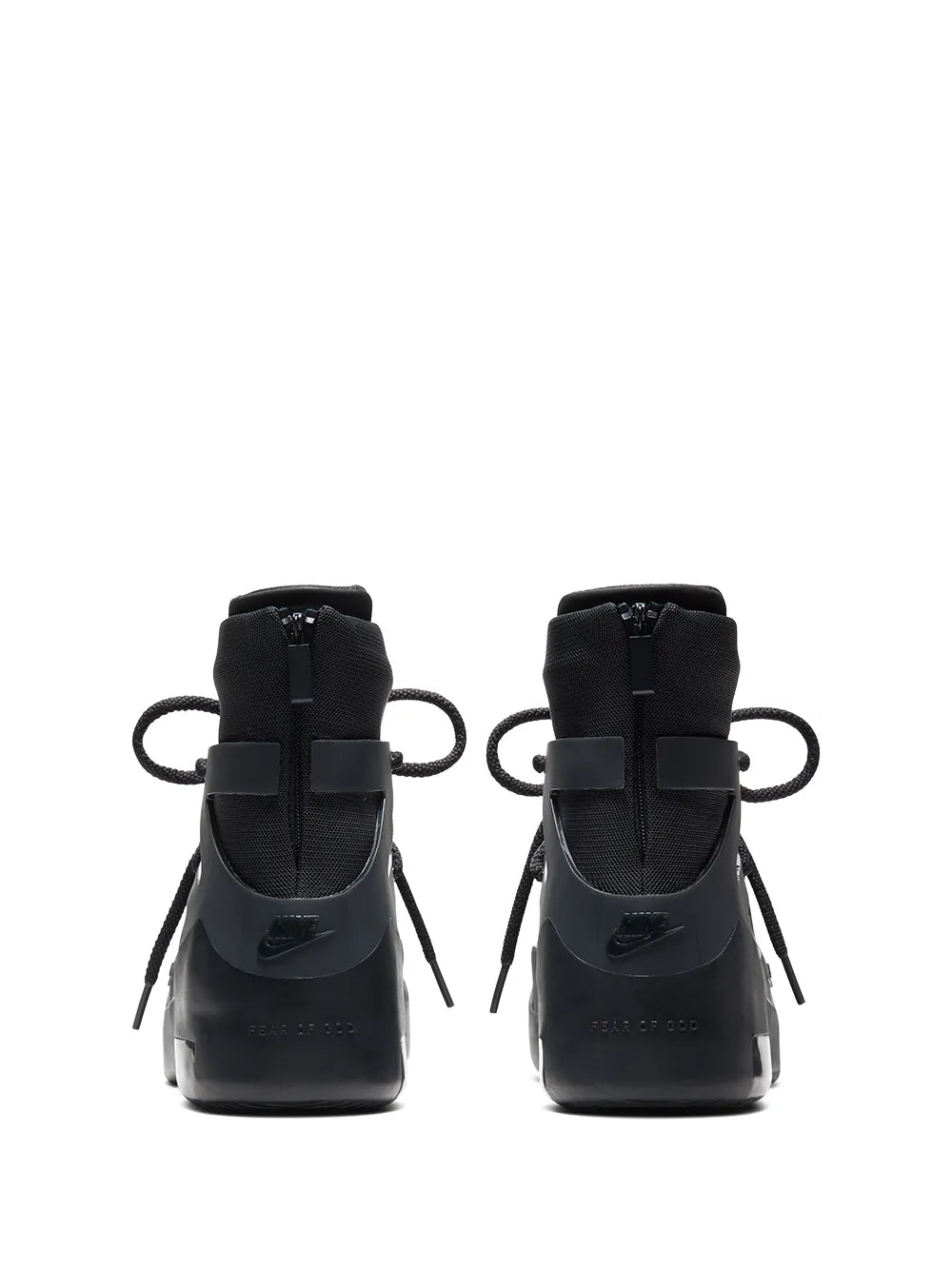 X Fear Of God Air 1 Triple Black Sneakers