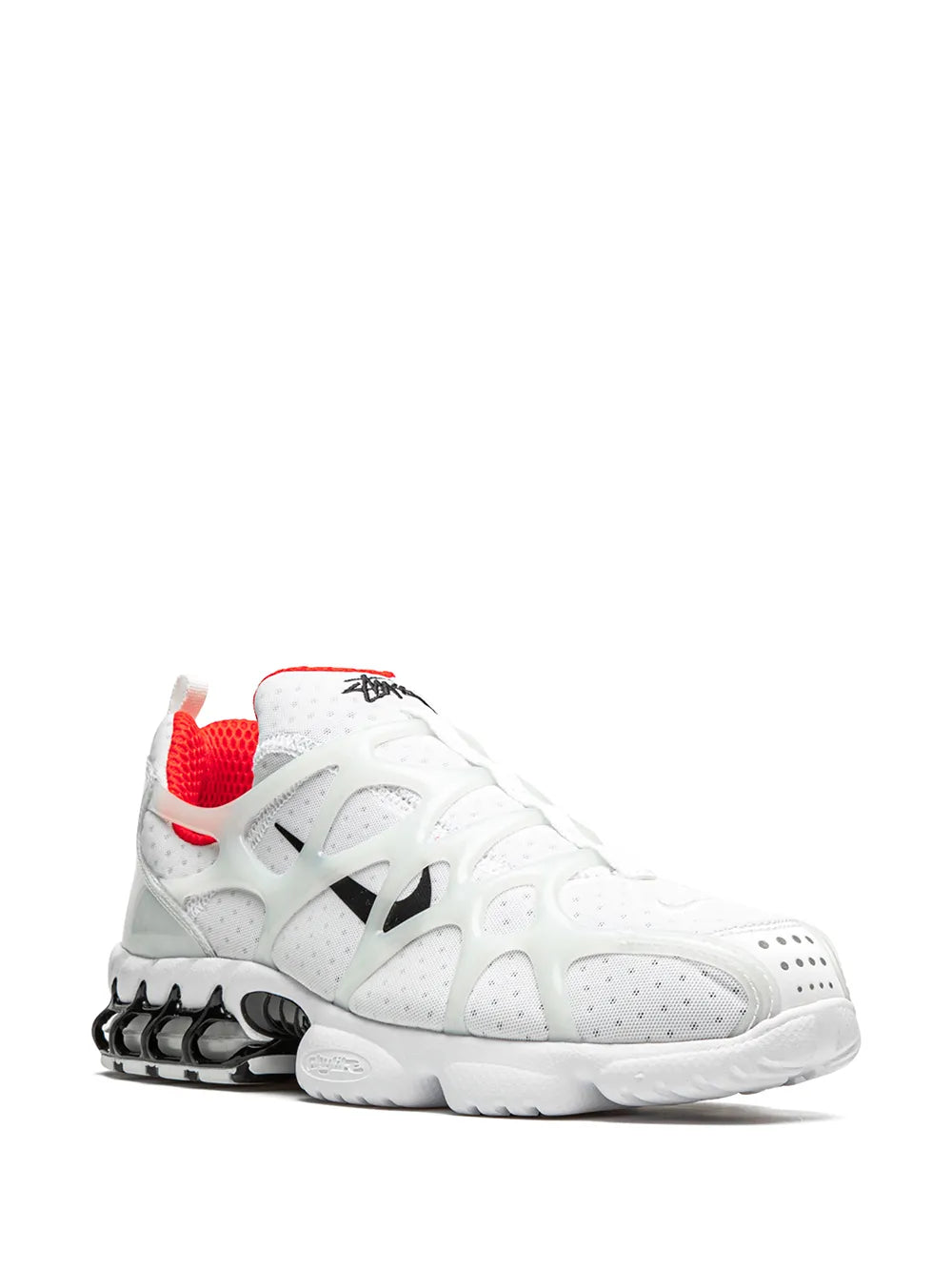 X Stussy Air Zoom Spiridon Kukini Habanero Red Sneakers