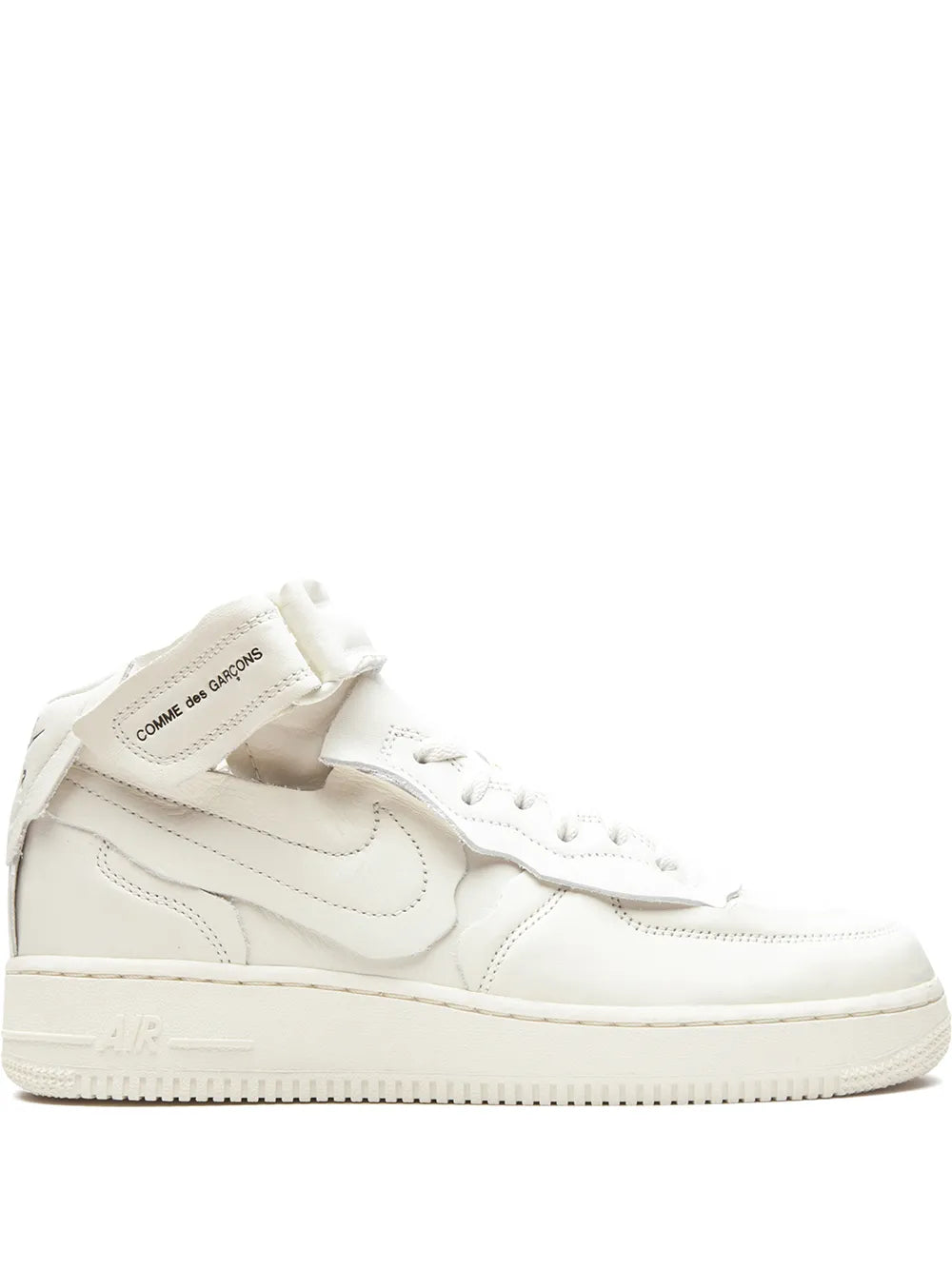 X Comme Des Gar n Air Force 1 Mid White Sneakers