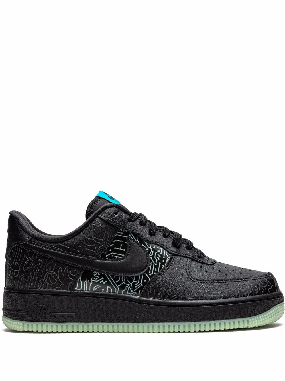 X Sapce Jam Air Force 1 Low Computer Chip Sneakers
