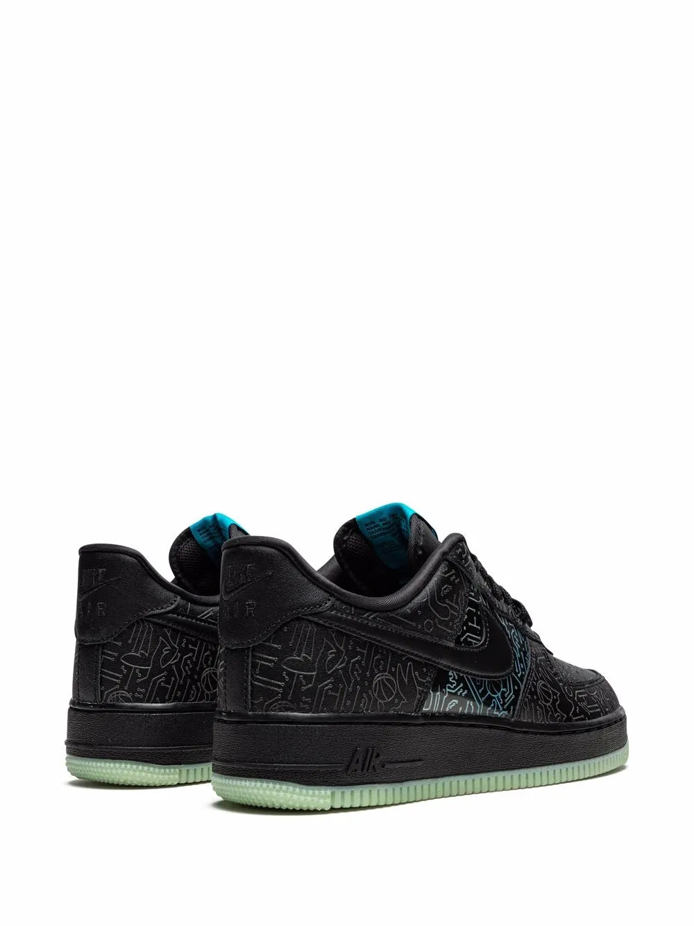 X Sapce Jam Air Force 1 Low Computer Chip Sneakers