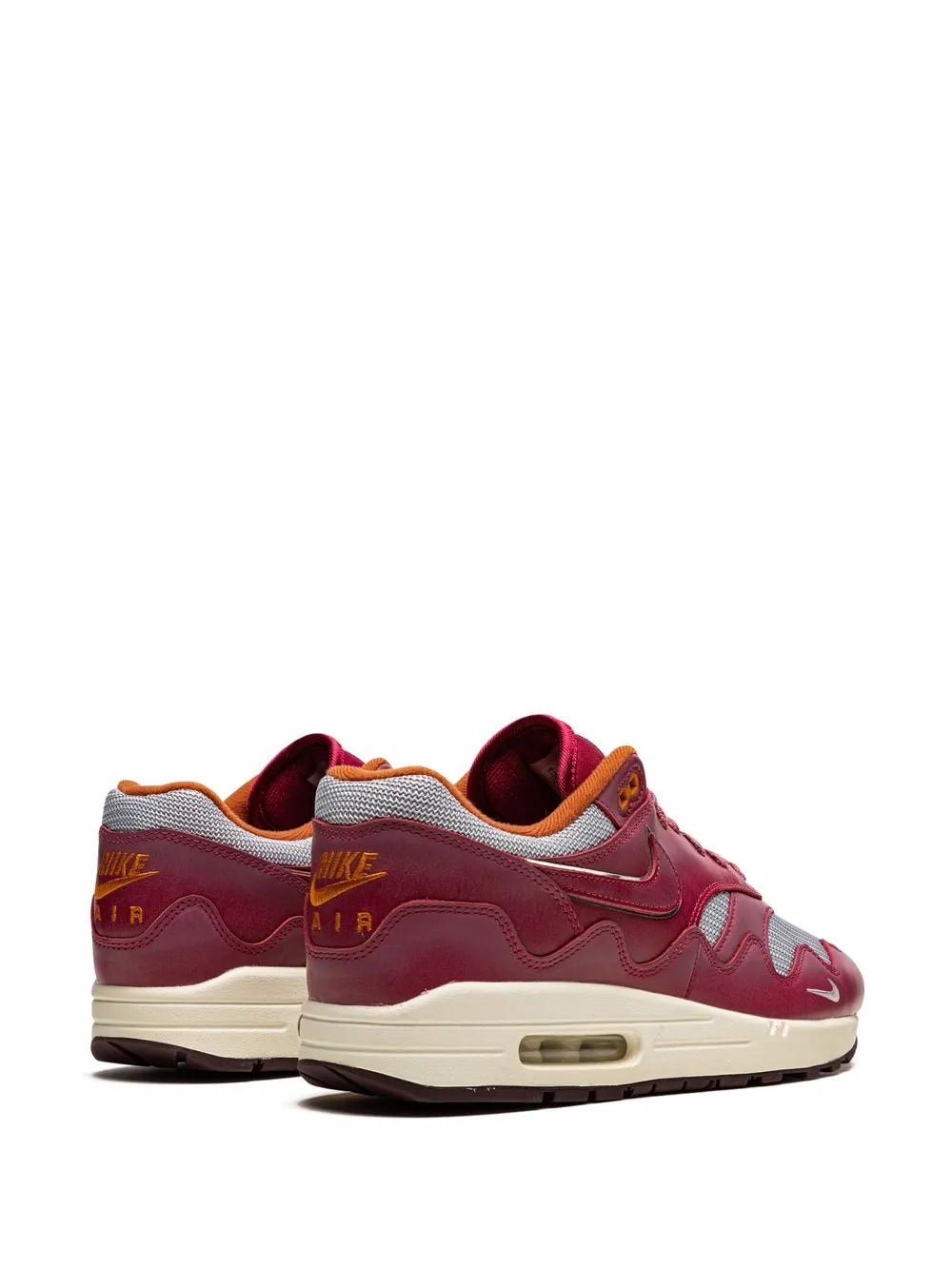 X Patta Air Max 1 Rush Maroon Sneakers