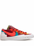 X Kaws X Sacai Blazer Low Red Sneakers