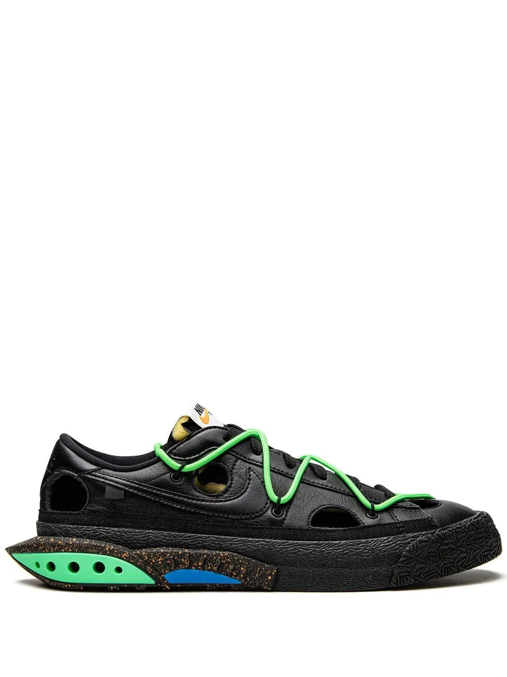 X Off-White Blazer Low Black/Electro Green Sneakers