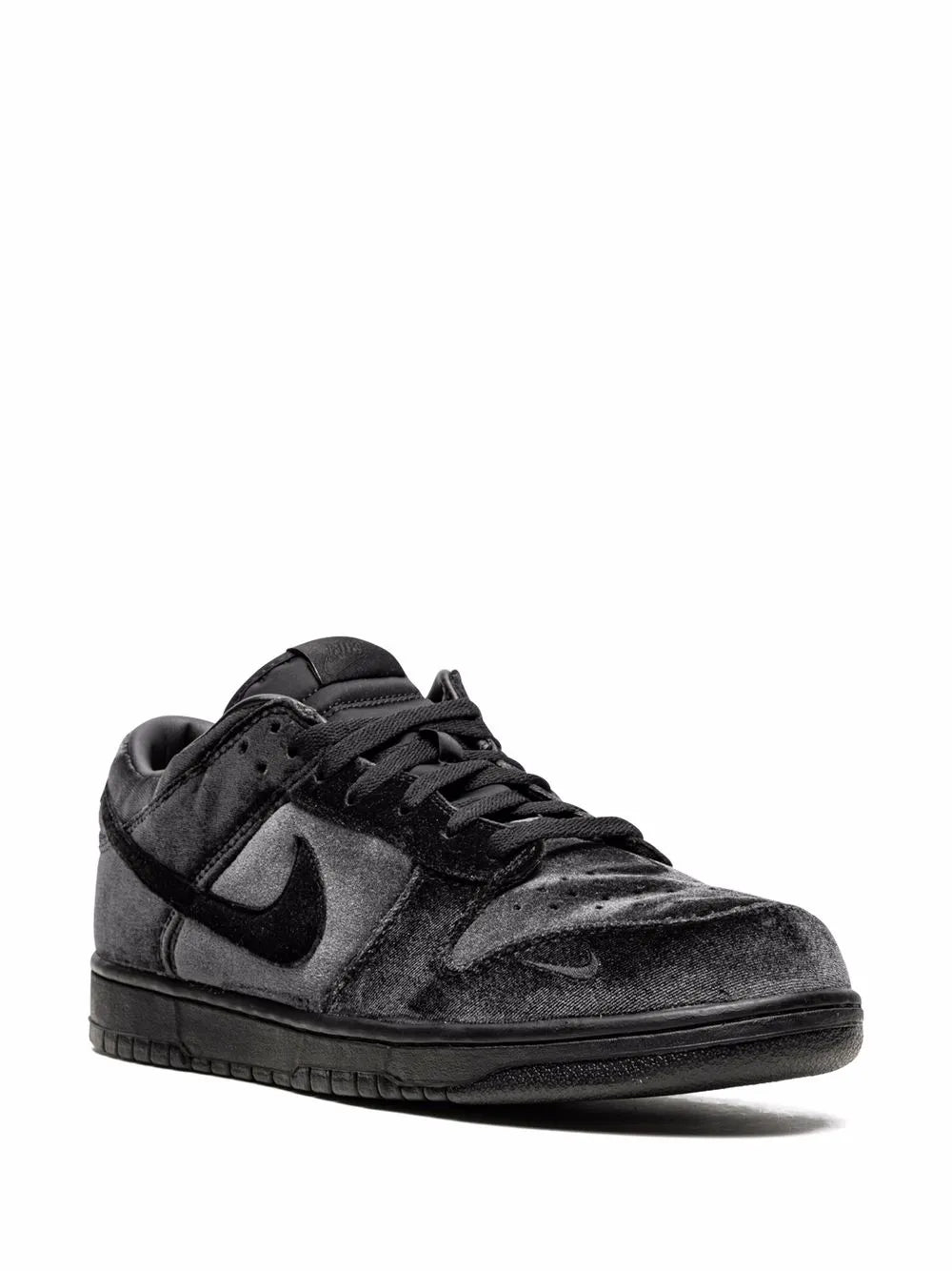 X Dover Street Market Dunk Low Triple Black Velvet Sneakers