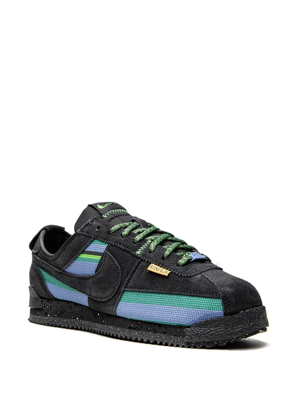 X Union Cortez Black/Blue Sneakers