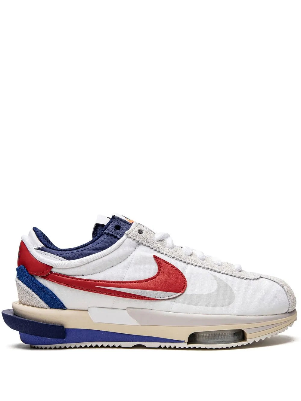 X Sacai Cortez 4.0 White/Red/Blue Sneakers