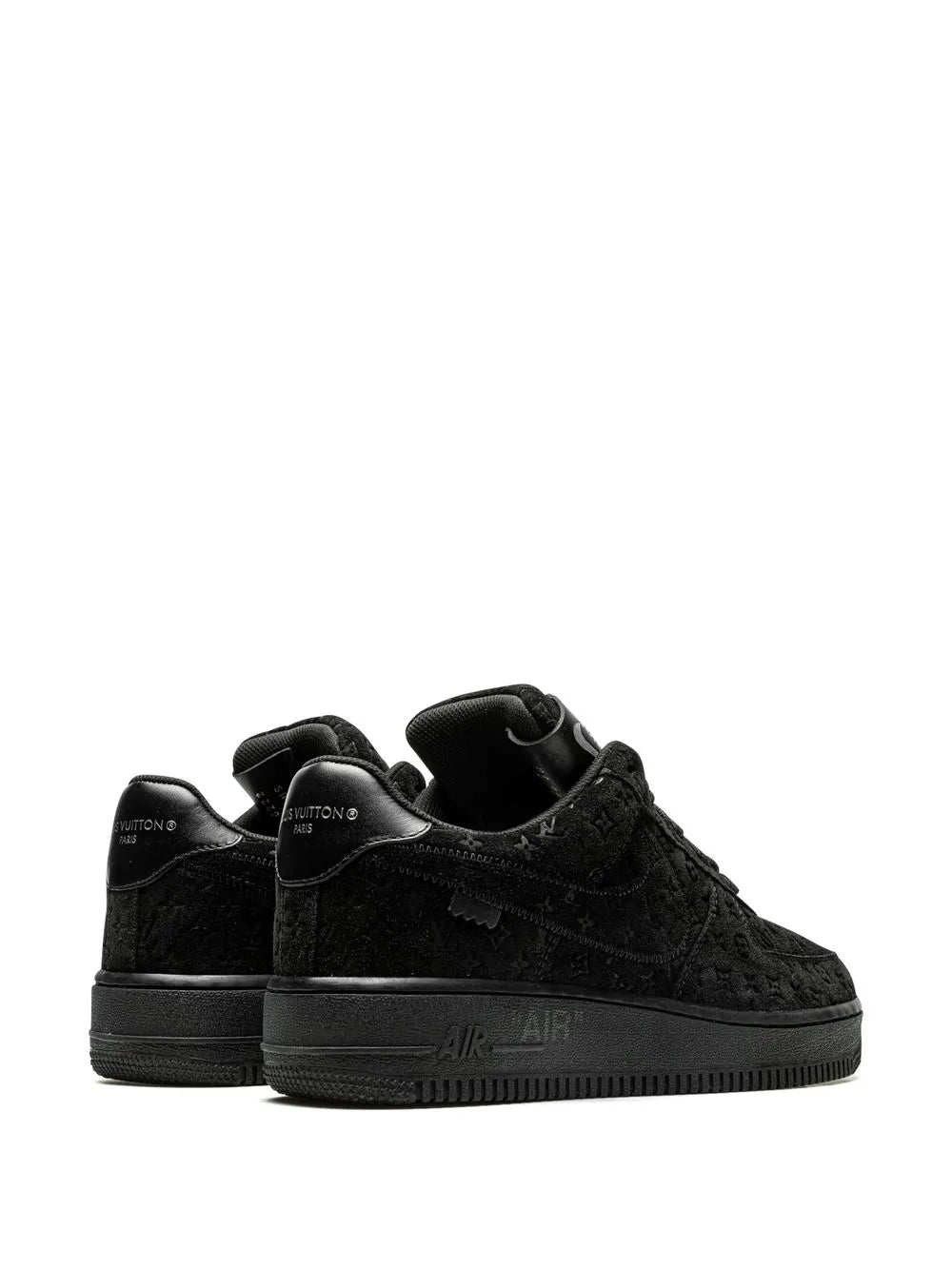 X Louis Vuitton X  Virgil Abloh Air Force 1 Low Black/Black Sneakers