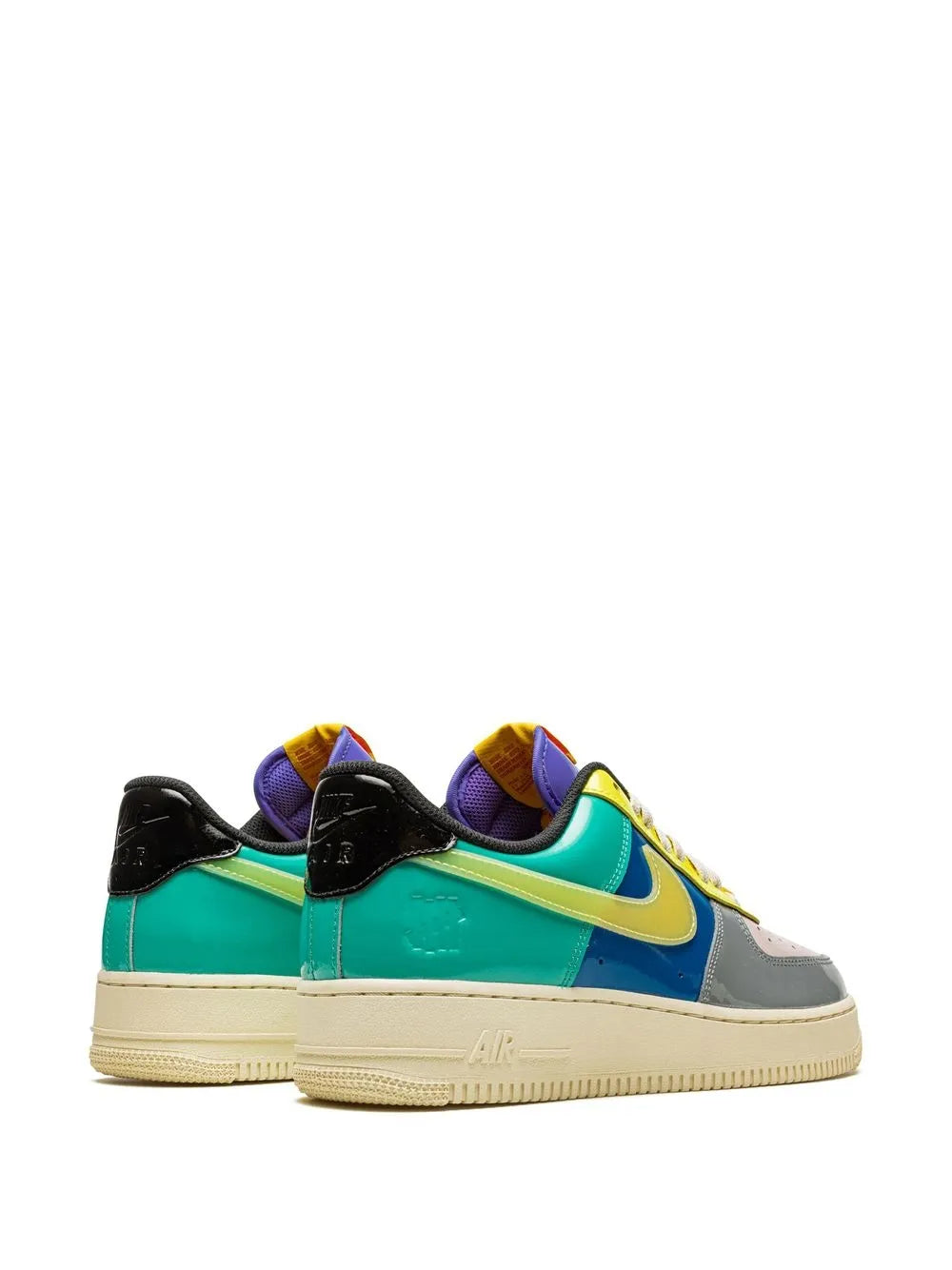 X Undefeated Air Force 1 Low Multi Patent Sneakers