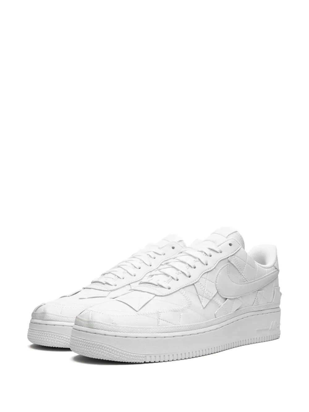X Billie Ellish Air Force 1 Low Triple White Sneakers