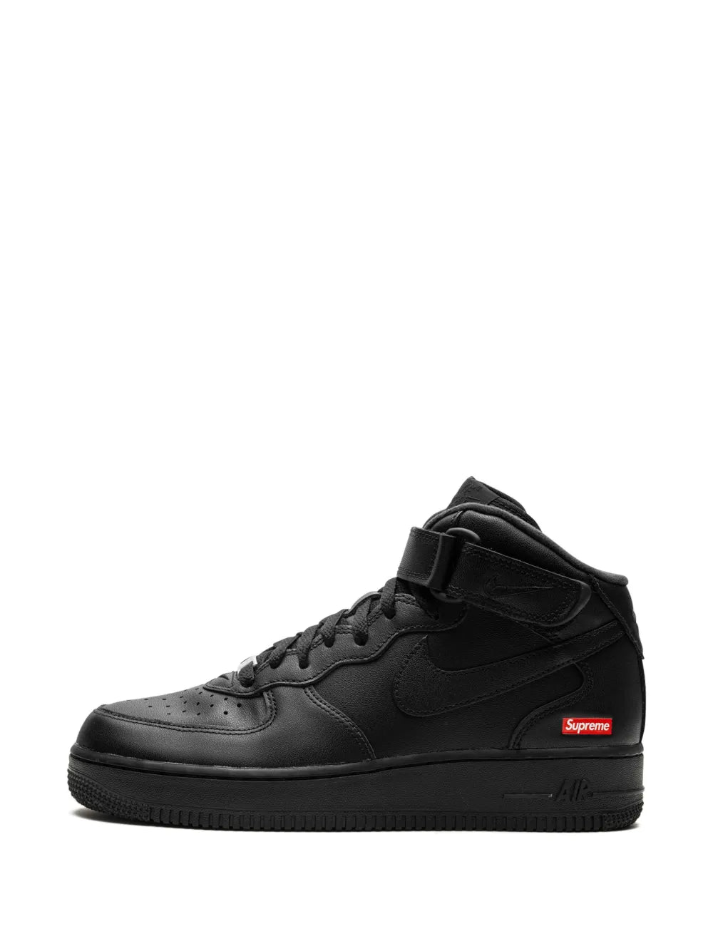 X Supreme Air Force 1 Mid Mini Box Logo - Black Sneakers