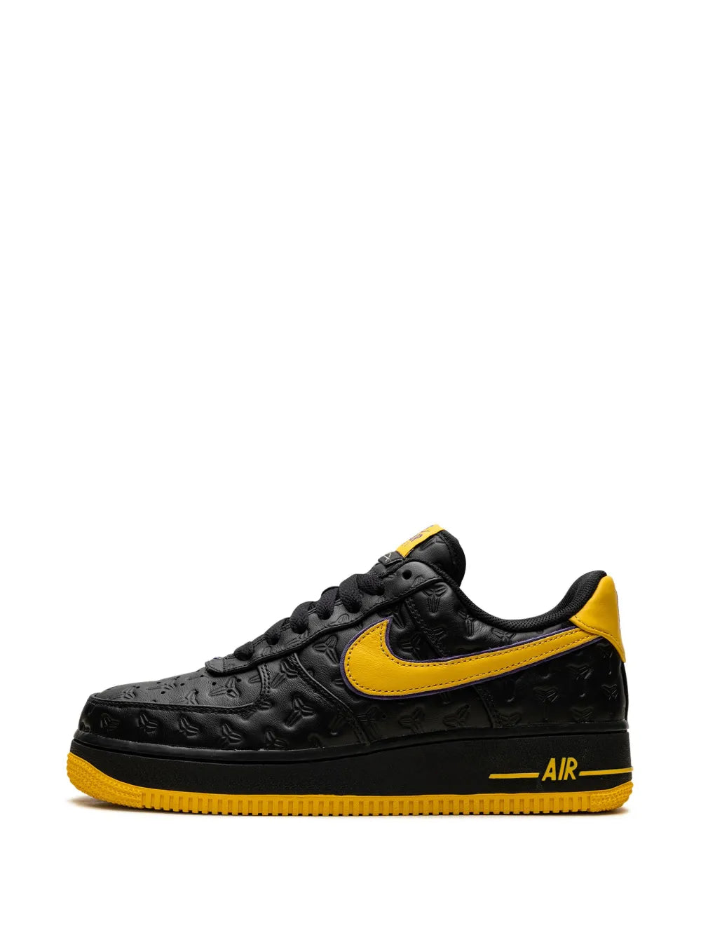 X Kobe Bryant Air Force 1 Lakers Away - Black/Varsity Maize/Varsity Purple Sneakers