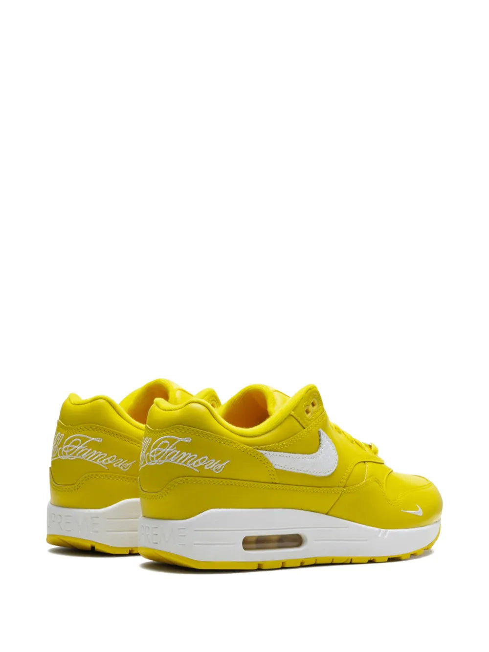 X Supreme Air Max 1 87 Sp Speed Yellow/White Sneakers