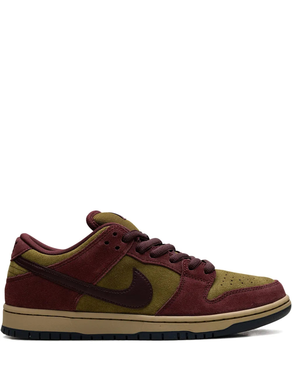 Sb Dunk Low Burgundy Crush/Olive Flak Sneakers