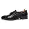 Pointed leather shoes for men